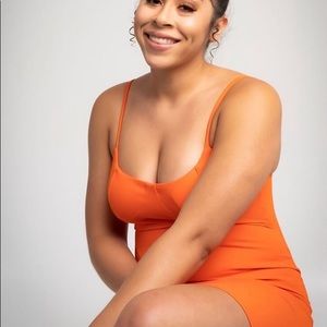 Tight hugging midi dress